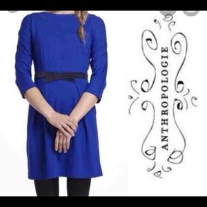 Anthropologie savory blue dress, size s